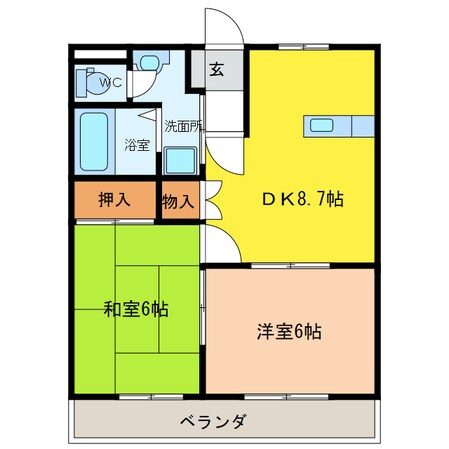 イーストピア笠松の物件間取画像